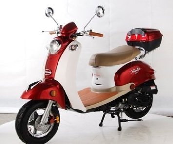 TaoTao CY50-B BLUE 49cc Gas Automatic Scooter Moped w/ 10 Inch Steel Rims