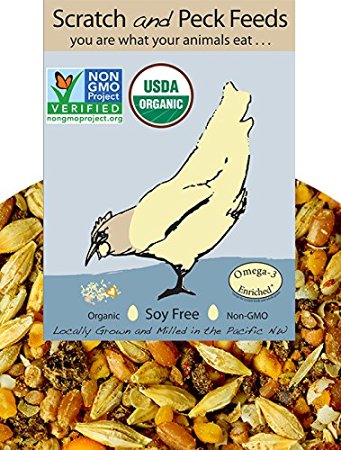 Organic, Naturally Free Layer Chicken Feed, 25lbs, Non-GMO Project Verified