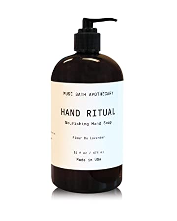 Muse Bath Apothecary Hand Ritual - Aromatic and Nourishing Hand Soap, 16 oz, Infused with Natural Essential Oils - Fleur du Lavender
