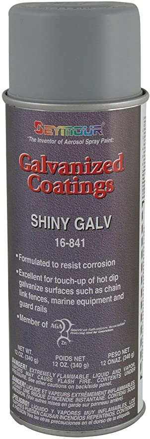 Seymour 16-841 Galvanized Coatings Spray Paint, Shiny