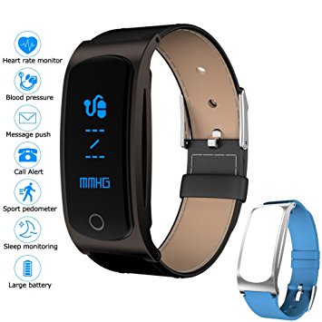 Waterproof Fitness Tracker Watch,Kingstar Smart Bracelet Pedometer Wristband Bluetooth Wireless Activity Tracker with Heart Rate Blood Pressure Sleep Monitor for Android IOS Smart Phones