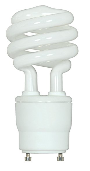 Satco S8207 26 Watt (120 Watt) 1750 Lumens Mini Spiral CFL Soft White 2700K GU24 Base Light Bulb