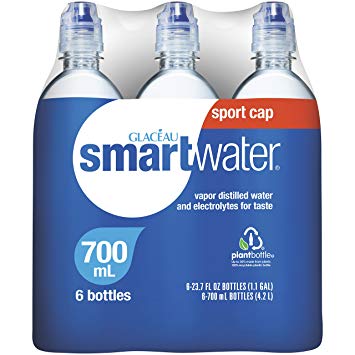 smartwater Sport Cap, 700mL, 6 Pack