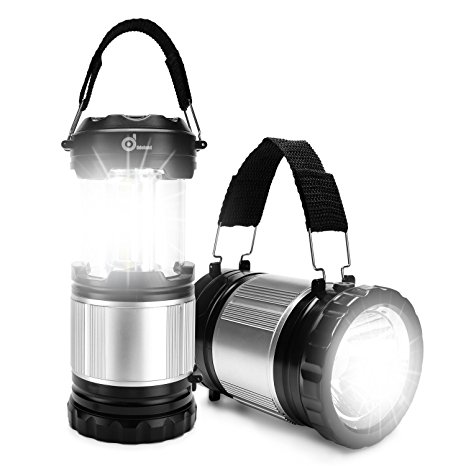 LED Lantern, ODOLAND 2-In-1 300 Lumen LED Camping Lantern Handheld Flashlights, Camping Gear Equipment for Outdoor Hiking, Camping Supplies, Emergencies, Hurricanes, Outages