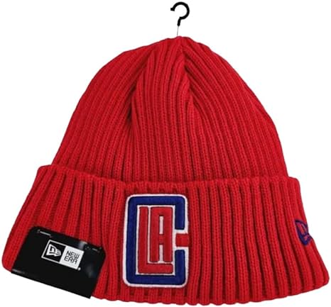New Era Los Angeles La Clippers Core Knit Beanie No Pom Red Adult