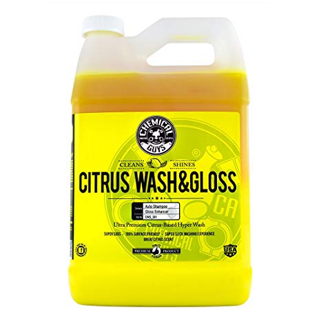 Chemical Guys CWS_301C04 Citrus Wash and Gloss Concentrated Car Wash (1 Gal) (Case of 4)