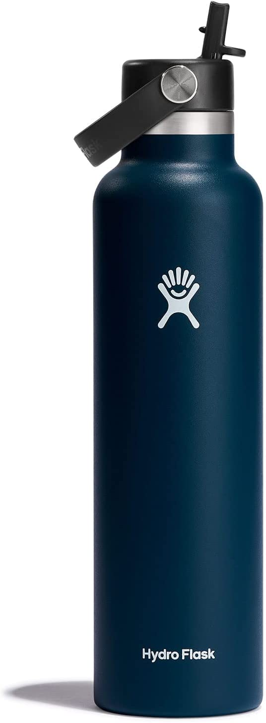 Hydro Flask 24 oz Standard Mouth Water Bottle with Flex Cap or Flex Straw