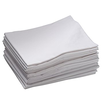 ECR4Kids Rest Mat Sheet, 48" x 24", White (10-Pack)