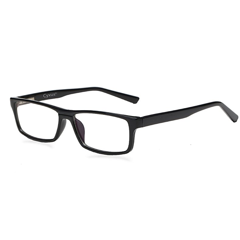 Cyxus Blue Light Filter Glasses, Flexible Spring Frame [Anti-Eyestrain] Rectangular Reading Eyewear