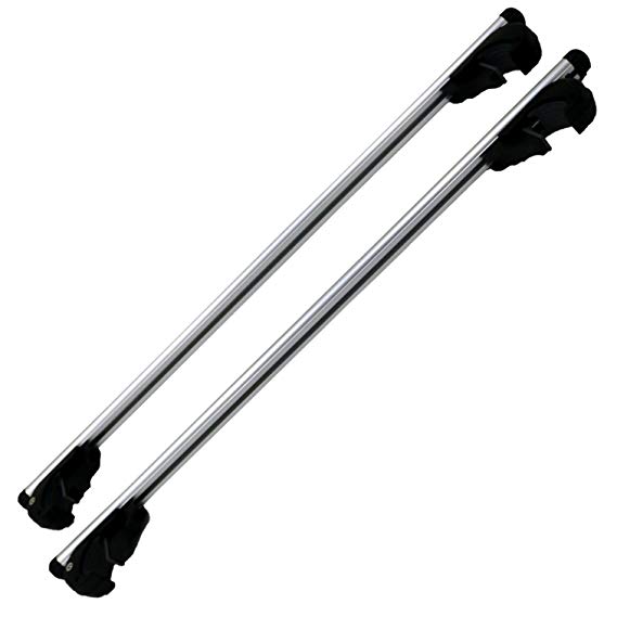 Oypla Universal Adjustable Aluminium Lockable Car Roof Rack Bars Rails