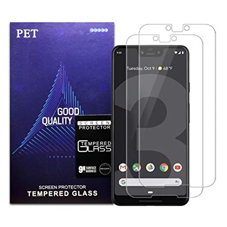 for Google Pixel 3 Screen Protector, [2 Pack][Case Friendly] Tempered Glass, 9H Hardness, Bubble Free, Compatible with Google Pixel 3 Clear Pixel 3 Clear … Google Pixel 3 XL Clear