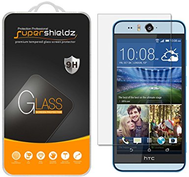 [2-Pack] HTC Desire Eye Tempered Glass Screen Protector, Supershieldz Anti-Scratch, Anti-Fingerprint, Bubble Free, Lifetime Replacement Warranty