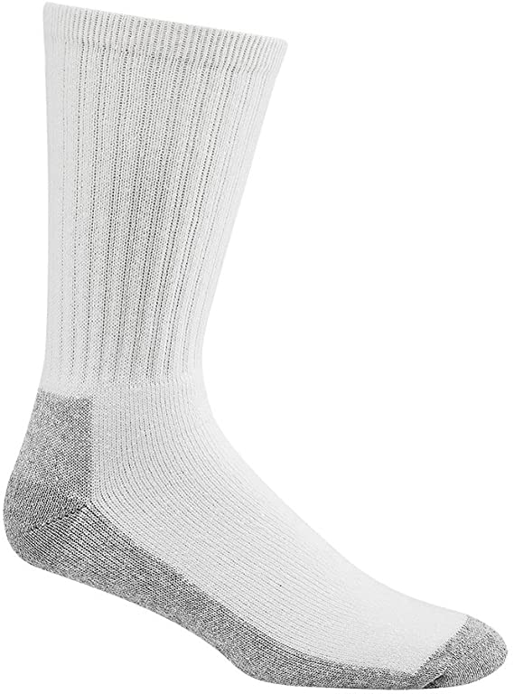 Wigwam At Work Crew 3-pack White/Sweatshirt Grey LG (Men's Shoe 9-12)