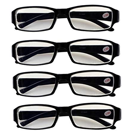 4 PRS Nearsighted Shortsighted Myopia Glasses -6.00 Strength New! **These are not reading glasses**