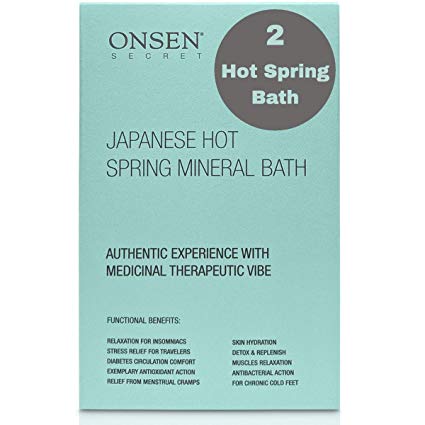 Onsen Japanese Hot-Spring Bath Minerals – A Perfect Way To Hydrate and Soothe Your Body – Soak in Green Bamboo Extract, Pagoda Tree Flower Enzymes, and more – Unwind, Relaxation, Improve Sleep