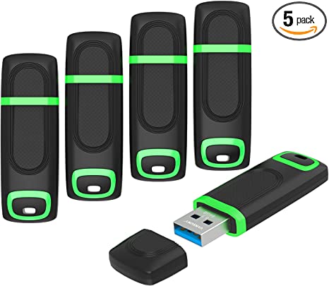 Vansuny 5 Pack 64GB USB 3.0 Flash Drives - 70MB/s, High Speed USB Drives USB3.0 Thumb Drives Memory Sticks Zip Drives Jump Drives Pendrives