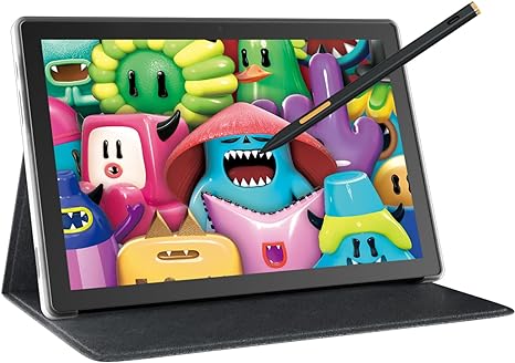 HUION Kamvas Slate 10 Standalone Drawing Tablet No Computer Needed with Full-Laminated Screen, 10.1-inch Digital Art Tablet with 4096 Levels Stylus Pen, Android 12, 8GB 128GB for Artist Beginner