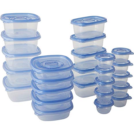 Glad Food Storage Containers - Food Container Variety Pack - 25 Containers - 50 Piece Set