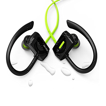 Bluetooth Earphones, iClever Bluetooth Eadphones Headphones Sweatproof, Wireless Headsets Bluetooth Earbuds for Running, Exercise, Workout, Gym, Green