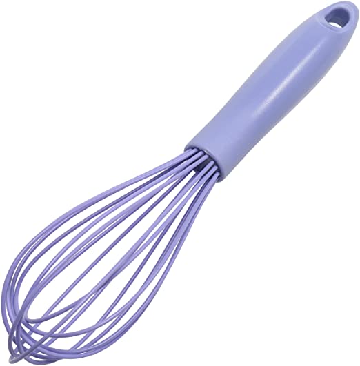 Chef Craft Premium Silicone Wire Cooking Whisk, 10.5 inch, Pastel Blue