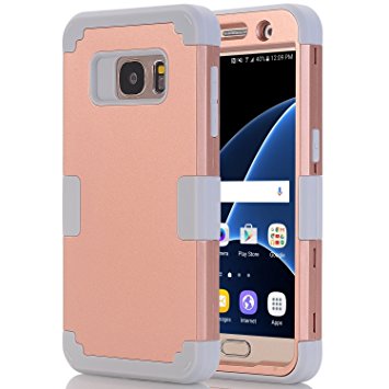 Galaxy S7 Case, HOcase 3 in 1 Heavy Duty Impact Defender Shock Absorbing Protective Case Cover for Samsung Galaxy S7 (2016 Release)