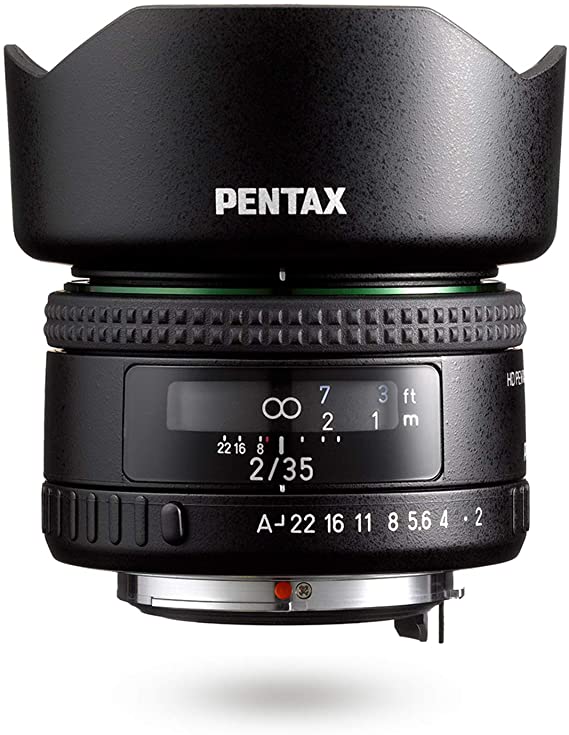 HD PENTAX-FA35mmF2 Versatile Wide-Angle Lens Latest HD Coating minimizes Flare and Ghost SP Coating to Repel Stains New Exterior Design Hybrid aspherical Lens for Extra-Clear, high-Contrast Images