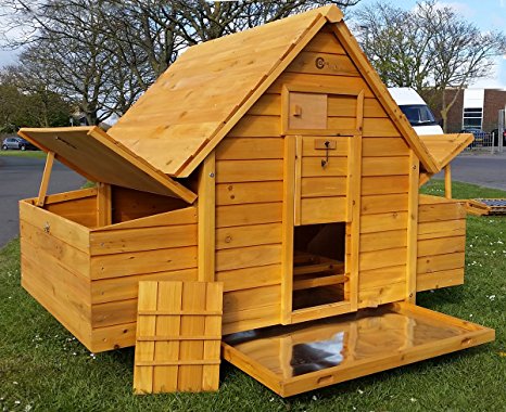 COCOON CHICKEN COOP HEN HOUSE POULTRY ARK NEST BOX NEW - LARGER MODEL 1000-2N WITH 6 NEST BOXES & CLEANING TRAY - 6 LARGE OR 8 MEDIUM OR 10 SMALL BIRDS