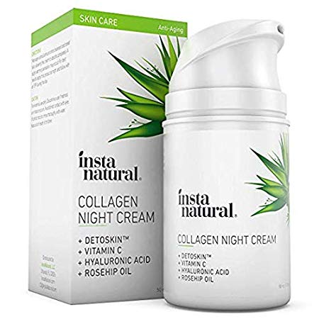 Collagen Night Anti Aging Cream - Anti Wrinkle Moisturizer for Face & Neck