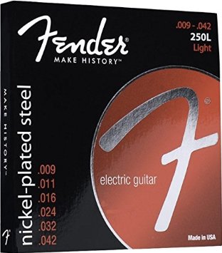 Fender 073-0250-403 250L Nickel Plated Steel Electric Guitar Strings - Light