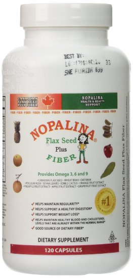 Nopalina Flax Seed Plus Formula Capsules, 120 Count