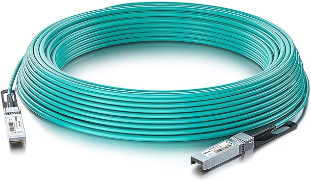 10G SFP  AOC Cable - 10GbE SFP  to SFP  Active Optical Fiber Cable, OM3 MMF Direct-Attach Fiber Assemblies with SFP  connectors forJuniper JNP-10G-AOC-3M, 3-Meter