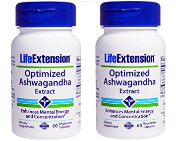 Optimized Ashwaganda Extract 60 VegiCaps (Pack of 2)