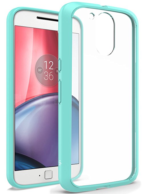 Moto G4 / G4 Plus Case, LK [Crystal Clear] [Air Hybrid] Ultra Slim Shockproof Bumper Cover Case for Motorola Moto G 4th Gen / G Plus 4th Generation (Mint)