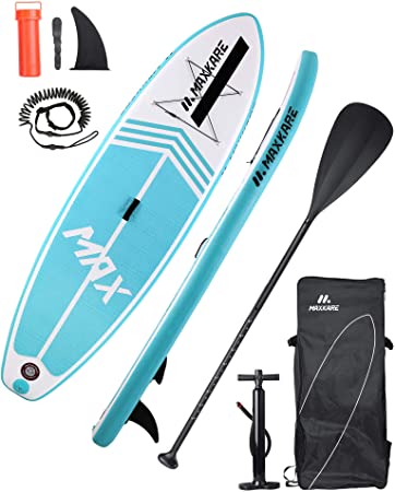 MaxKare Paddle Board Inflatable Paddle Board SUP Stand Up Paddle Board with Premium Complete Accessories for Youth & Adults Have Fun in Oceans, River and Lakes