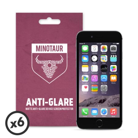 Apple iPhone 6/6S Screen Protector Pack, Matte Anti Glare by Minotaur (6 Screen Protectors)