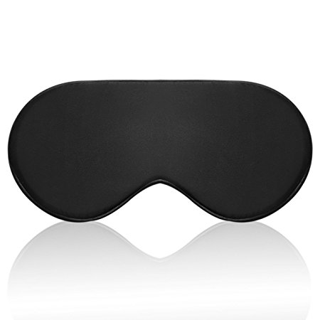 100% Silk Sleep Mask smooth eye mask Soft Eye Cover Adjustable Blindfold Eyeshade for Men and Women, Lightweight & Comfortable