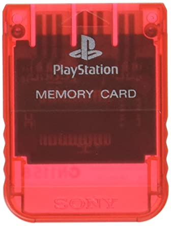 PS One Crimson Red Memory Card