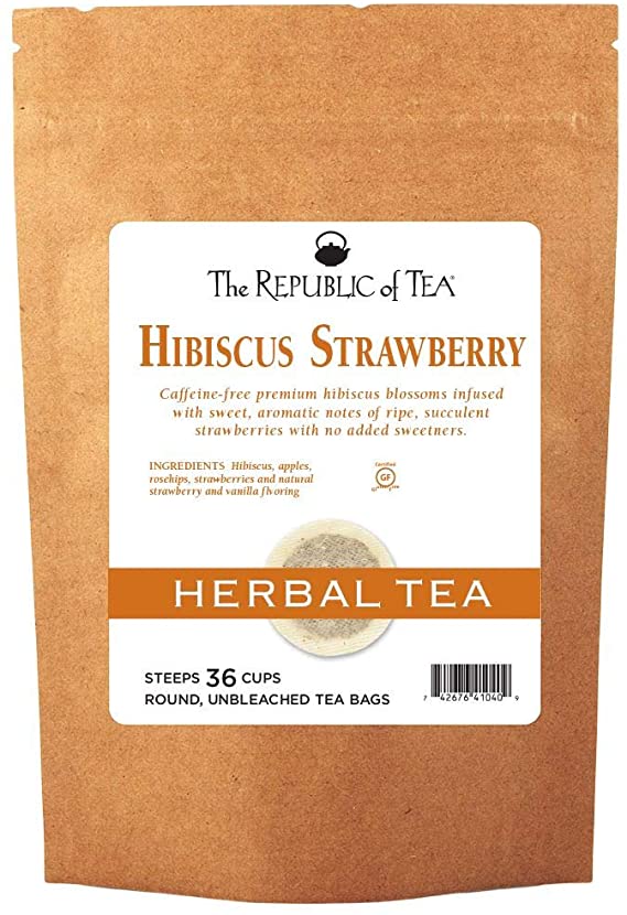 REPUBLIC OF TEA Strawberry Hibiscus Tea, 36 CT