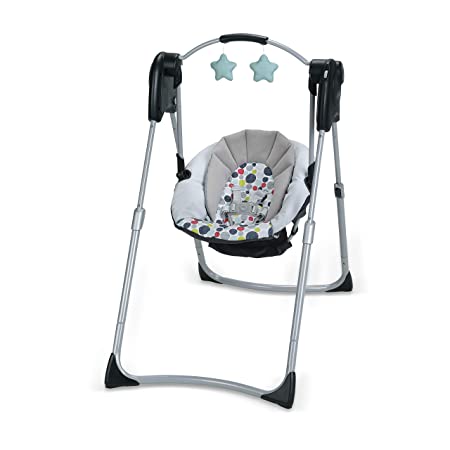 Graco Slim Spaces Compact Baby Swing, Etcher