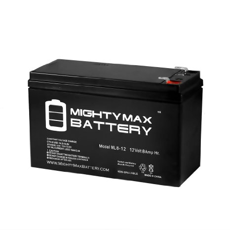 ML8-12 - 12V 8AH Replacement for GT12080-HG FiOS Systems Battery - Mighty Max Battery brand product