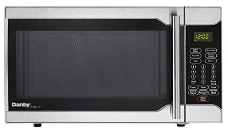 Danby DMW07A2BSSDD 0.7 Cu Ft Countertop Microwave, Black with Stainless Steel Door