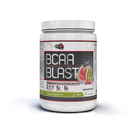 Bcaa Blast Powder Branched Chain Amino Acids Men Women Instantized Boosts Absorption Added Glutamine for Fast Better Recovery Perfect 2 1 1 Ratio Superior Results Great Flavors (500g, Watermelon)