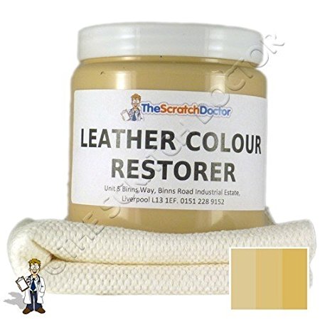 250ml Leather Colour Restorer for Leather Sofas, Chairs, etc. (Cream)