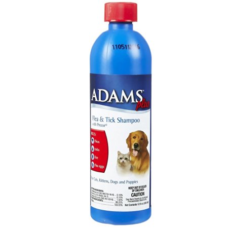 Adams Flea & Tick Cleansing Shampoo with Pyrethrin, 12-ounce