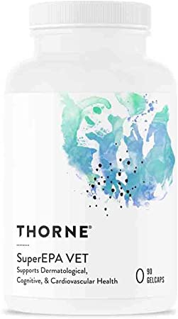 Thorne Research Veterinary - Super EPAVET - Supports Dermatological, Cognitive, & Cardiovascular Health - 90 Gelcaps