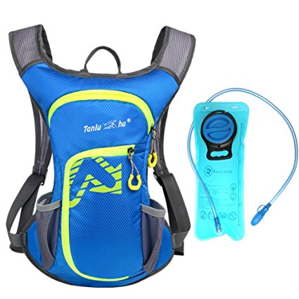 Rullaco 12L Hydration Pack with 2L Water Bladder - Waterproof Camping Hiking Running Biking Trekking Climbing Cyclng Hydration Backpack & Rucksack - Sports Outdoor Water Reservoir Bag For Women Men