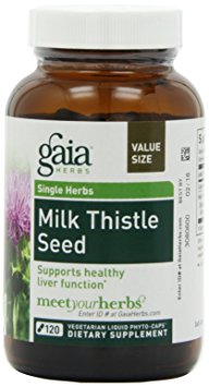 Gaia Herbs Milk Thistle Seed, 120 Liquid Phyto-Capsules