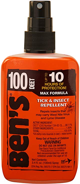 Ben's 100 Insect Repellent Pack 3.4 oz (Pack of 2)