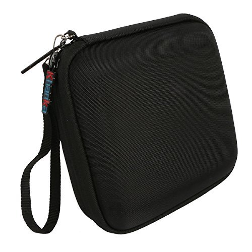Khanka Hardshell EVA Storage Carrying Travel Case Bag for Logitech UE Roll 360 Wireless Bluetooth Speaker - Black