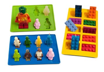 Joyoldelf Silicone Silly Candy Molds & Ice Cube Trays for Building Bricks and Figures Lovers